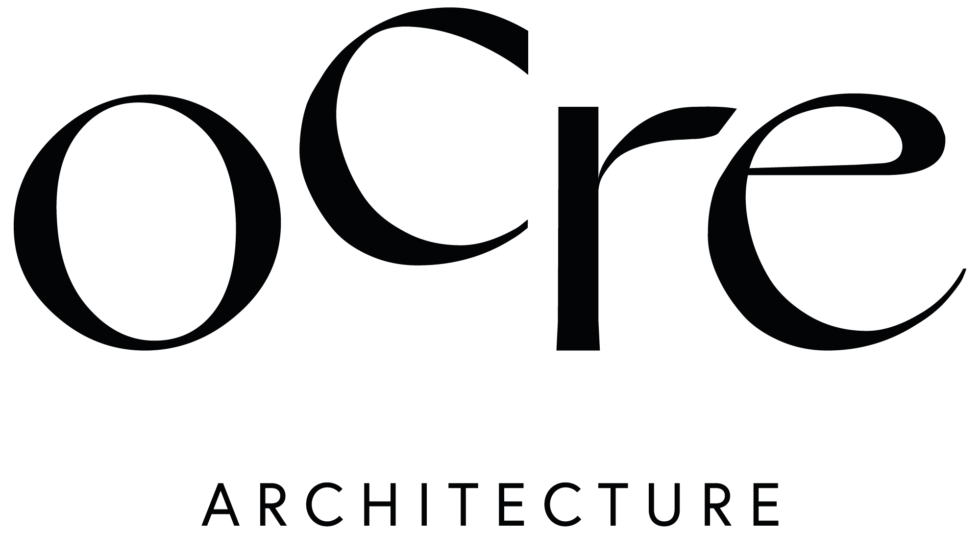 Logotype d'Ocre Architecture en noir.